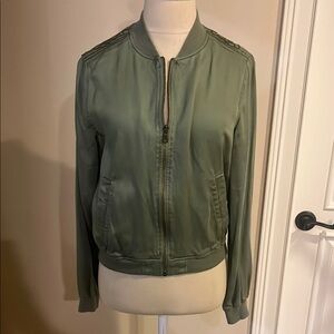 Olive Green Bomber Jacket